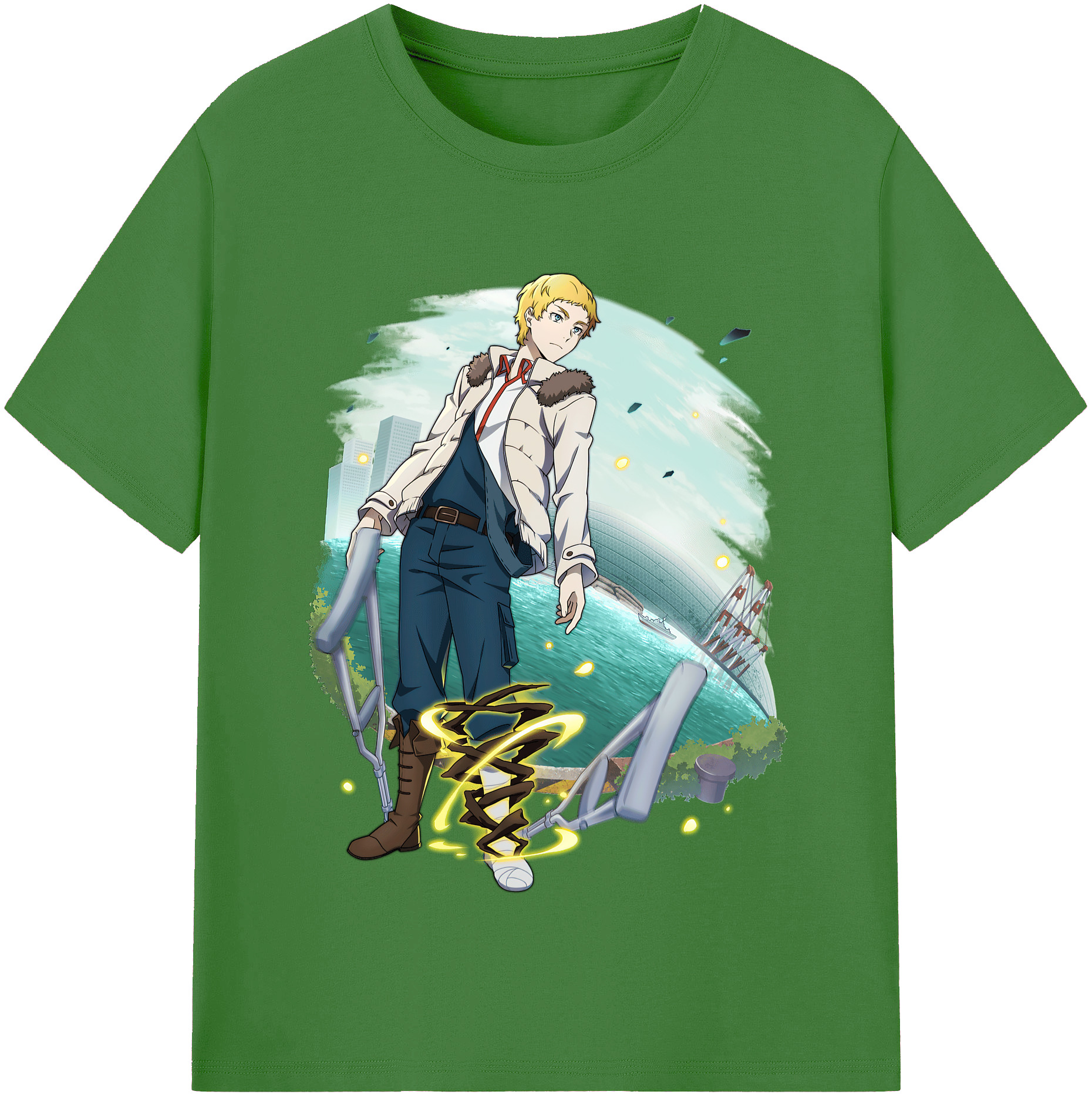 （画像用） 文豪ストレイドッグス Bungo Stray Dogs レディースカジュアルプリントTシャツ（綿100％）